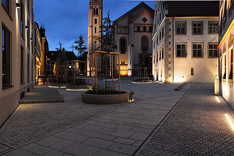 Weissenhorn Schlossplatz; LED Lightline