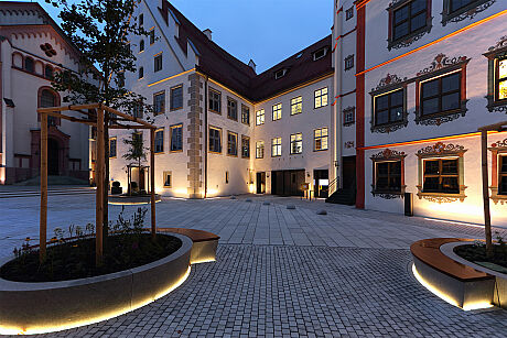 Weissenhorn Schlossplatz; LED Lightline